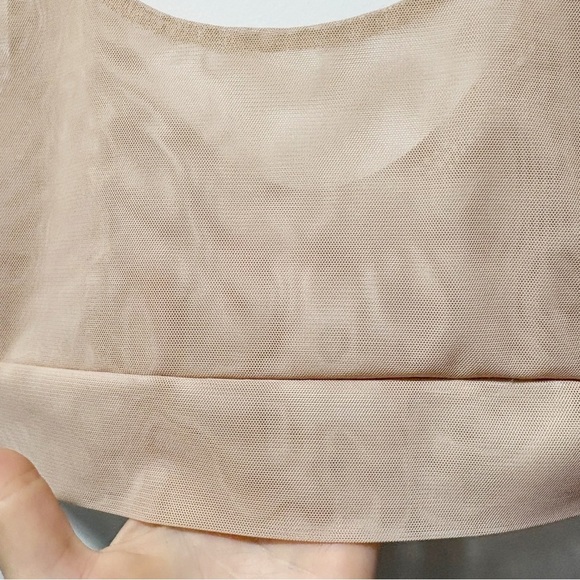Underbares Mesh U Bra Size Small Beige Cream Tan Comfort No Underwire Lounge - Picture 6 of 13